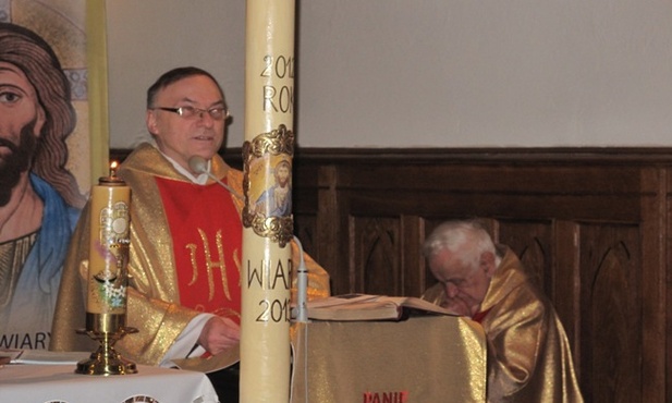 Eucharystii w kościele przewodniczył i homilię wygłosił o. Józef Wręczycki