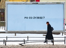  15.01.2013. Warszawa. Na ulicach stolicy pojawiły się zaskakujące dla wielu odbiorców reklamy.