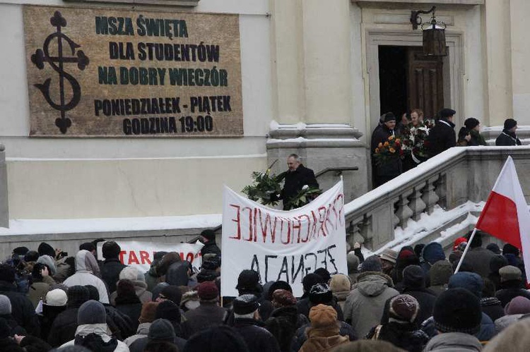 Pożegnanie na Krakowskim Przedmieściu