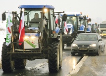 To był pierwszy w regionie protest rolników w obronie polskiej ziemi