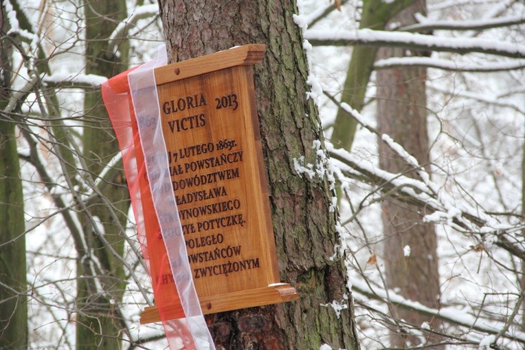 Nowa tablica upamiętniająca potyczkę pod Bolimowem