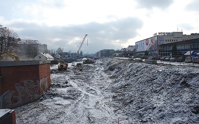  W Gliwicach DTŚ zostanie poprowadzona przez centrum miasta. Na zdjęciu odcinek przy ul. Zwycięstwa, gdzie powstanie prawie 500-metrowy tunel