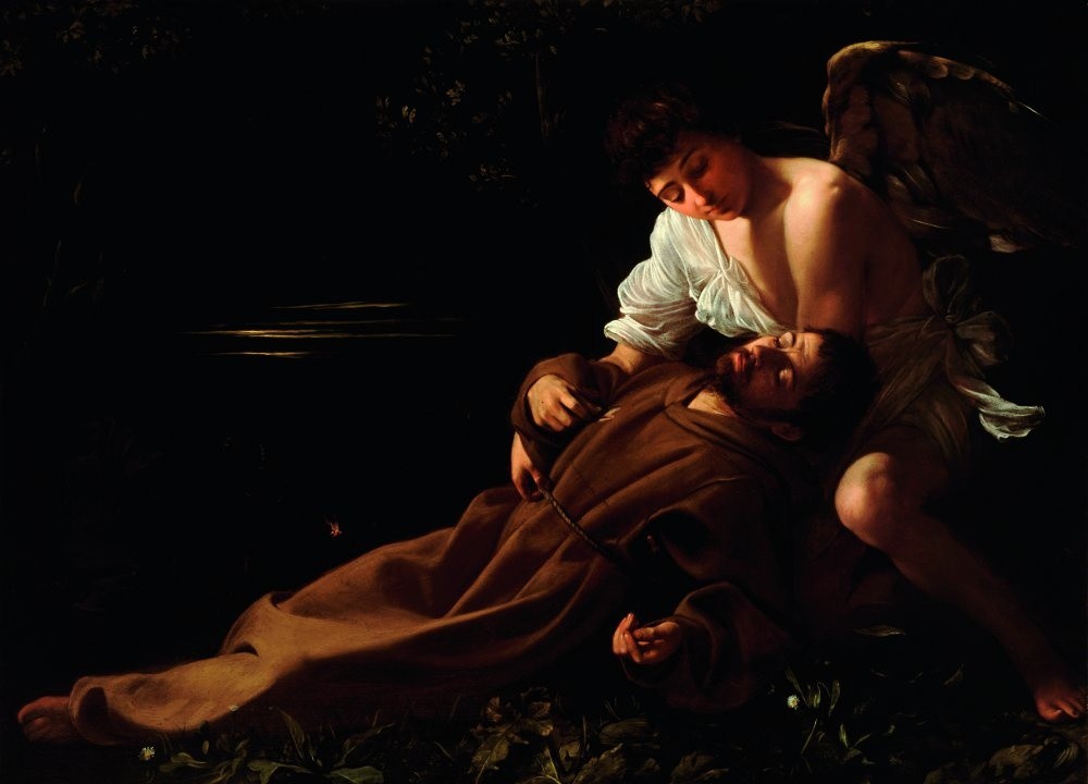 Michelangelo Merisi da Caravaggio (1571–1610)  Ekstaza św. Franciszka (ok. 1595 r.) Wadsworth Atheneum Hartford, Connecticut