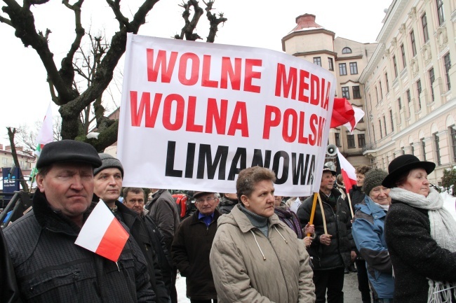 Protest rolników w Nowym Sączu