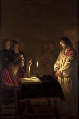 Gerrit van Honthorst:  Chrystus przed Kajfaszem,  National Gallery, Londyn