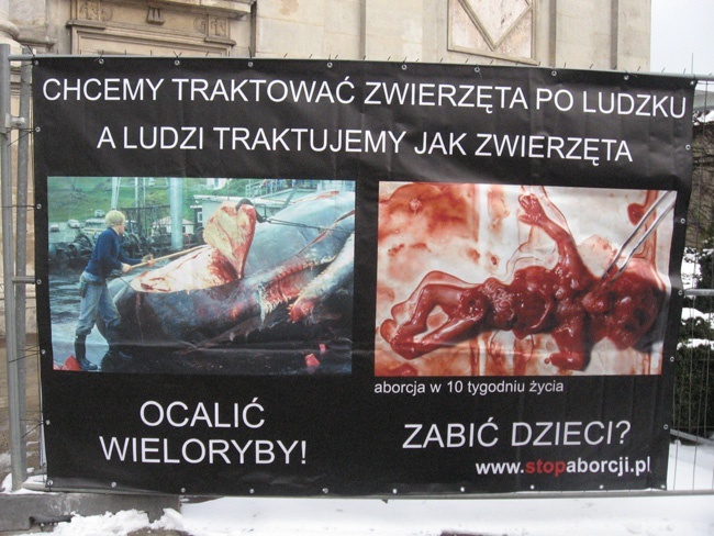 Wystawa antyaborcyjna "Wybierz życie" w Krakowie