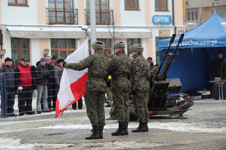 Powitanie żołnierzy w Sochaczewie