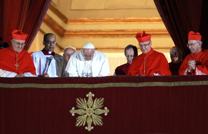 Papież Franciszek w Loży Błogosławieństw