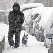 Śnieżyce i huraganowy wiatr