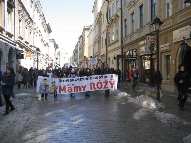 Manifestowali w obronie rodziny