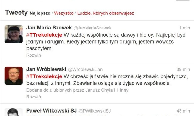 Rekolekcje na Twitterze