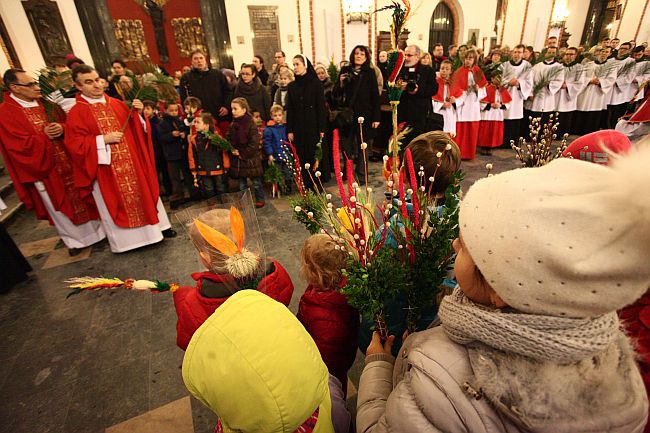 Niedziela Palmowa w archikatedrze warszawskiej