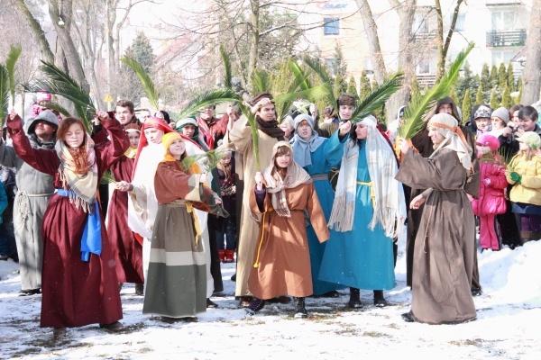 Inscenizacja wjazdu Chrystusa do Jerozolimy