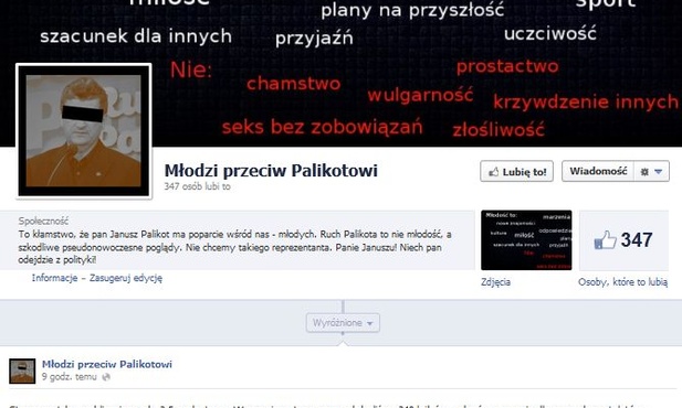 Młodzi mają dość Palikota