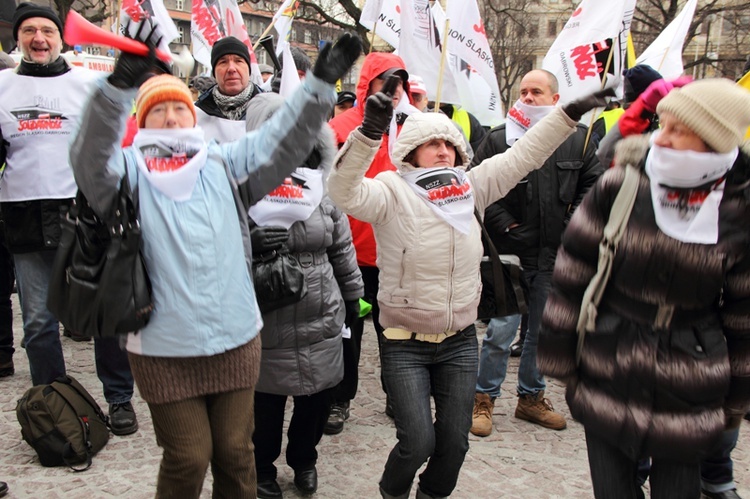 Strajk generalny i protesty na Śląsku – Katowice