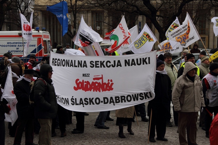 Strajk generalny i protesty na Śląsku – Katowice