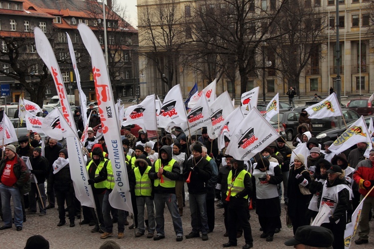 Strajk generalny i protesty na Śląsku – Katowice