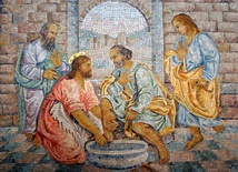 Pan Jezus myje uczniom nogi