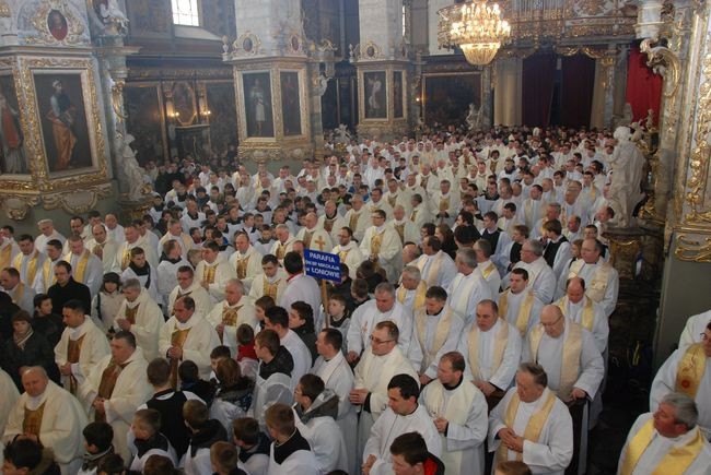 Msza Krzyżma w Sandomierzu 