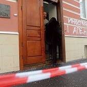 Na siedzibie „Memoriału” w Moskwie tzw. nieznani sprawcy napisali już, że to siedziba zagranicznych agentów 