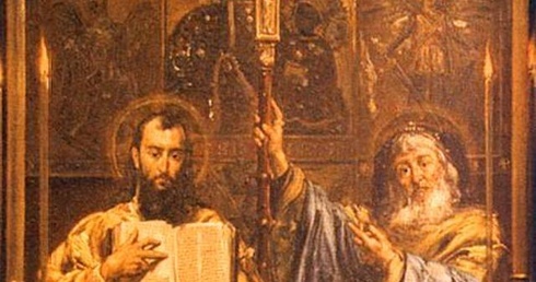 Fragment obrazu Jana Matejki "Cyryl i Metody"