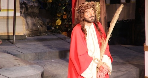 W roli cierpiącego Pana Jezusa - Stanisław Pońc