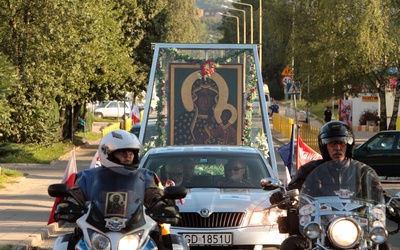 Motocykliści u Pani Jasnogórskiej