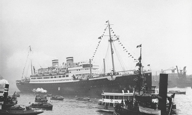 MS St. Louis w porcie w Hawanie pod koniec maja 1939 r.