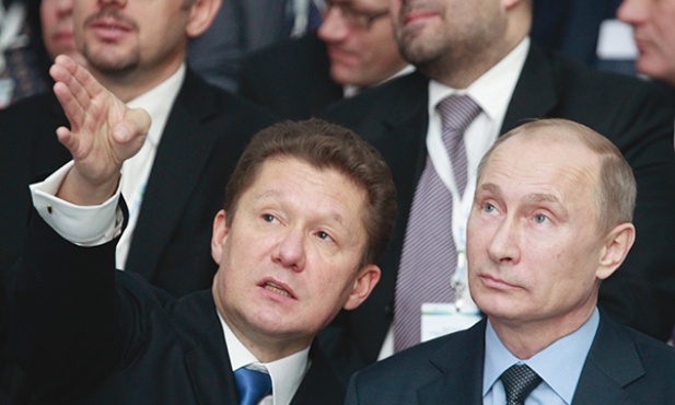 Prezes Gazpromu Aleksiej Miller i prezydent Władimir Putin wspólnie ustalają strategiczne cele gazowego monopolisty