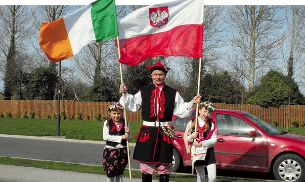 Polacy na paradzie św. Patryka, patrona Irlandii 