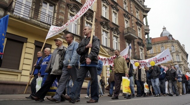 Manifestacja bezdomnych i wykluczonych