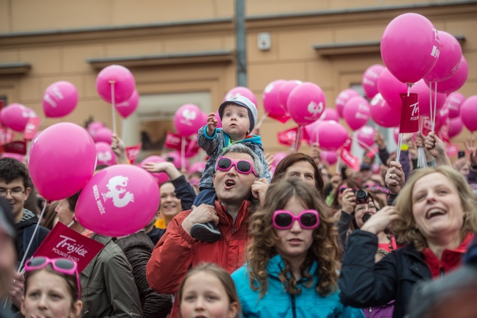 Marsz promocyjny "Trójki" i "Gazety Wyborczej"