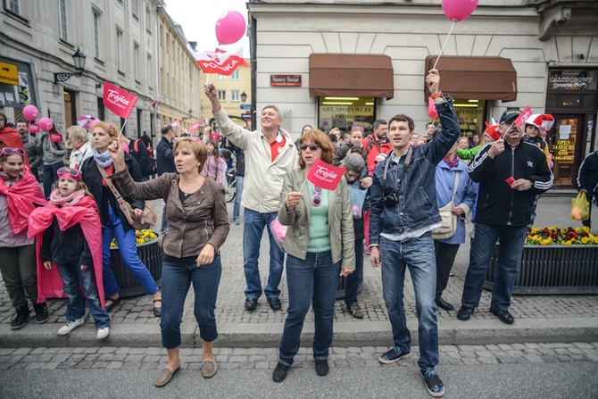 Marsz promocyjny "Trójki" i "Gazety Wyborczej"