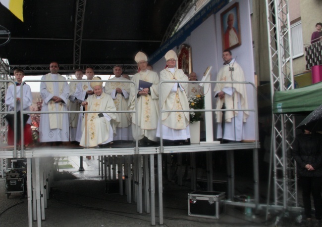 Odsłonięcie pomnika bł. Jana Pawła II