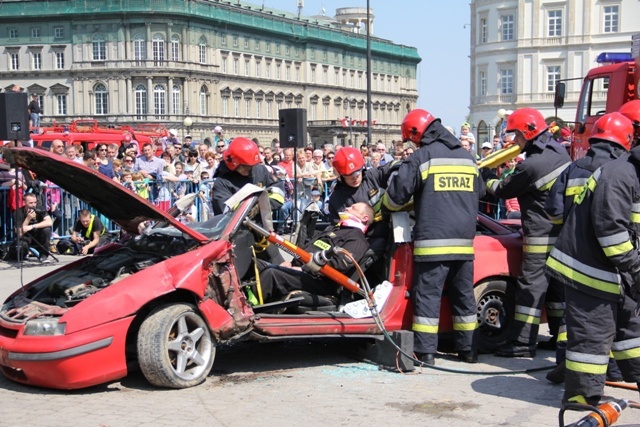 Strażacki piknik w Ogrodzie Saskim 