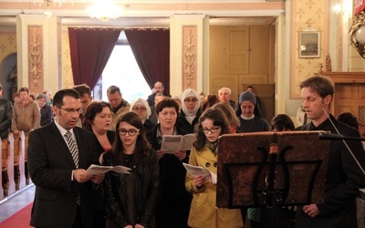 Po wykładach i zajęciach praktycznych nadszedł czas na finał, czyli Mszę św. "chorałową"