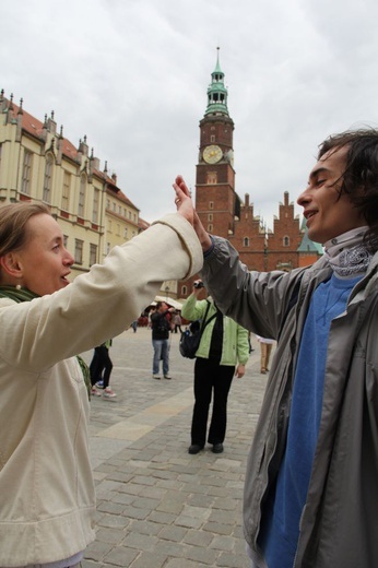 Tańce lednickie na rynku we Wrocławiu