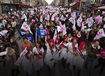 13.01.2013. Paryż. Wielka manifestacja przeciwko ustawie o „małżeństwie dla wszystkich”