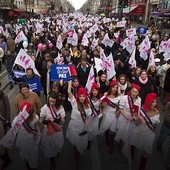 13.01.2013. Paryż. Wielka manifestacja przeciwko ustawie o „małżeństwie dla wszystkich”