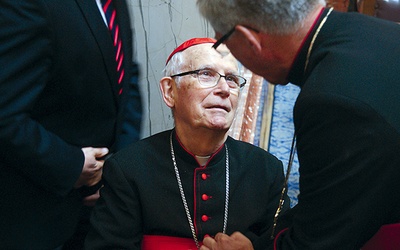  17 września 2012 r.,  kard. Stanisław Nagy przyjmuje gratulacje  od abp. Skworca  w Sejmiku Województwa Śląskiego