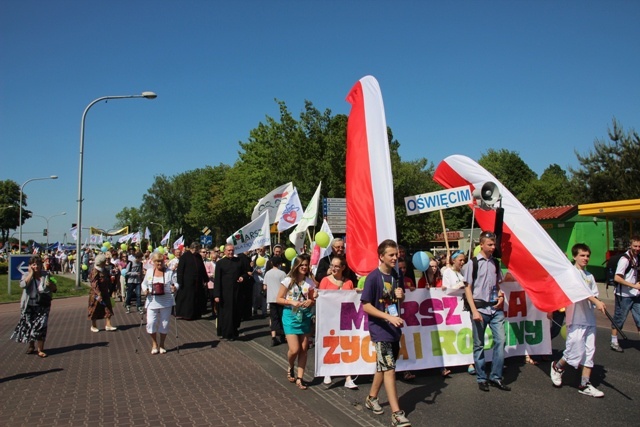 Marsz dla Życia i Rodziny w Oświęcimiu w 2012 r.