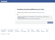 Facebook skasował świadectwo homoseksualisty