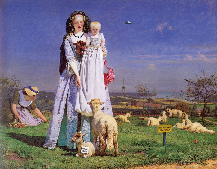 Ford Madox Brown 1821-1893, Pretty Baa-Lambs 1851-1859, Birmingham Museums and Art Gallery