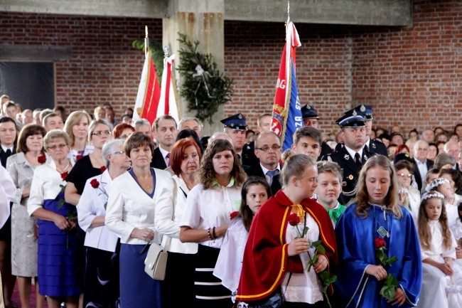 Gołkowice. Wmurowanie kamienia węgielnego