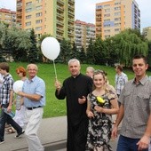 Ks. kan. Jerzy Musiałek podczas oświęcimskiego Marszu dla Życia i Rodziny