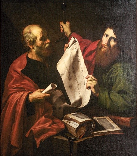 José de Ribera „Św. Piotr i św. Paweł”,  olej na płótnie, ok. 1616, Muzeum Sztuk Pięknych, Strasburg