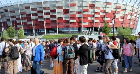 Stadion już się zapełnia