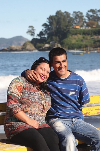 Rodrigo Alvarez  z żoną Valescą