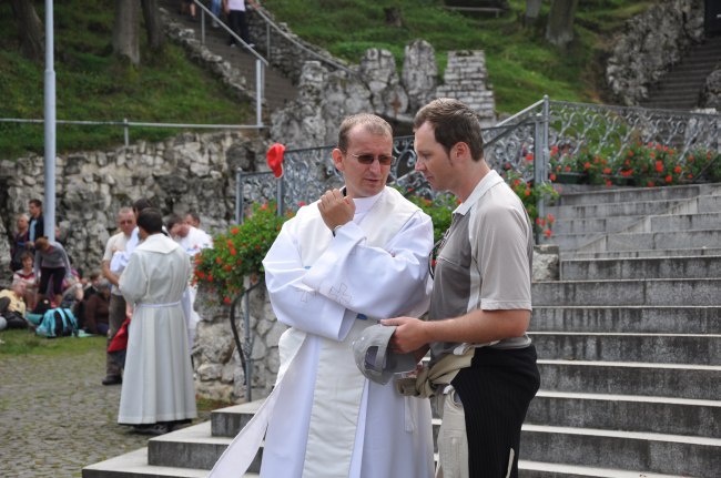 Pielgrzymi na Górze św. Anny