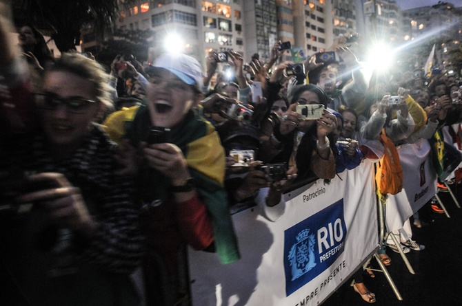 Rio 2013 - papież na Copacabana